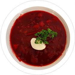 Borschtsch, russische Rote Bete Suppe