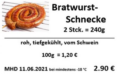 Bratwurstschnecke