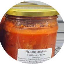 Fleischklößchen in süß-saurer Sauce