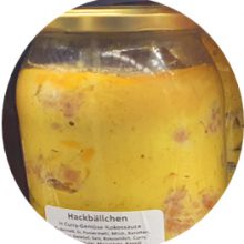 Hackbällchen in Curry-Gemüse-Kokossauce