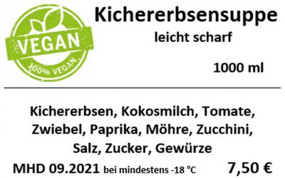 Kichererbsensuppe, vegan