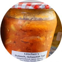 Lüschens Gulasch,-Schaschlik Topf