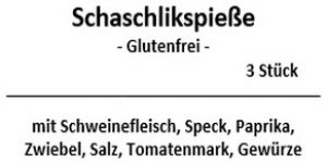 Schaschlikspieße