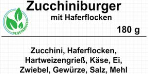 Zucchiniburger mit Haferflocken