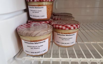 gekochte Mettwurst